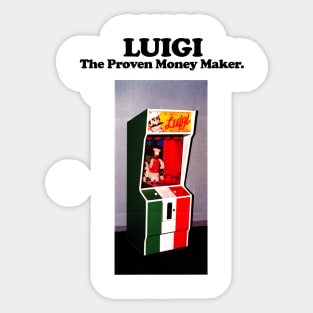 Luigi Pizza Man Sticker